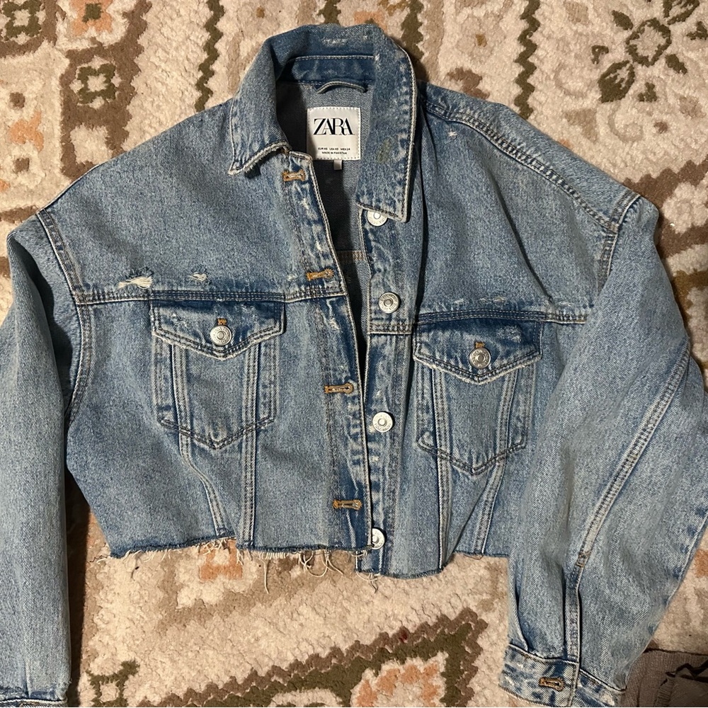 Zara Cropped Denim Sz XS